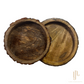 Wooden Bark Serving Trays (Set of 2)