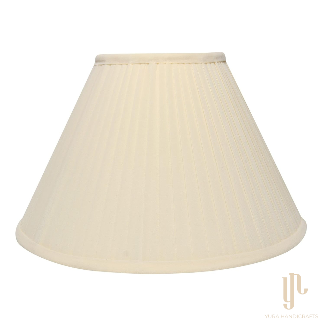 Georgette Pleated Lampshade in Cream