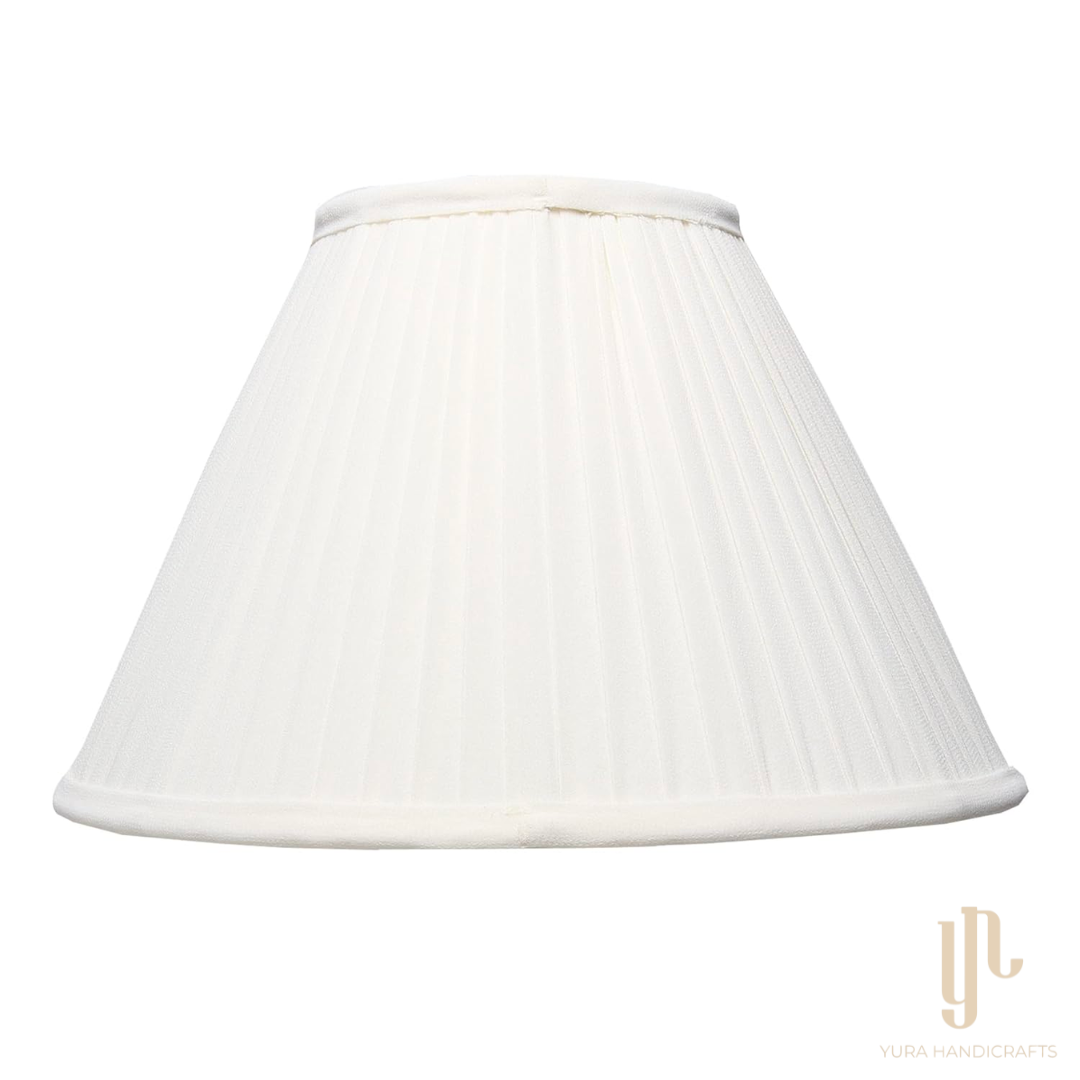 Georgette Pleated Lampshade in Off-White