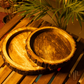 Wooden Bark Serving Trays (Set of 2)