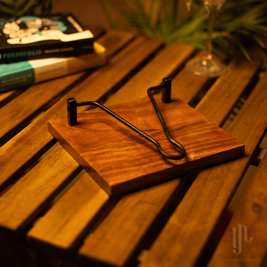 Wooden Napkin Holder with Metal Clip