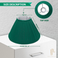 Georgette Pleated Lampshade in Emerald Green