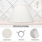 Georgette Pleated Lampshade in Off-White