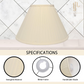 Georgette Pleated Lampshade in Cream