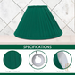 Georgette Pleated Lampshade in Emerald Green