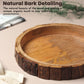 Wooden Bark Serving Tray