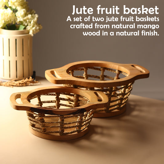 Jute Fruit Basket (Set of 2)