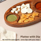 Wooden Serving Platter with Dip