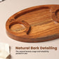 Wooden Serving Platter with Dip