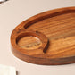 Wooden Serving Platter with Dip