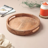 Elegant Wooden Round tray