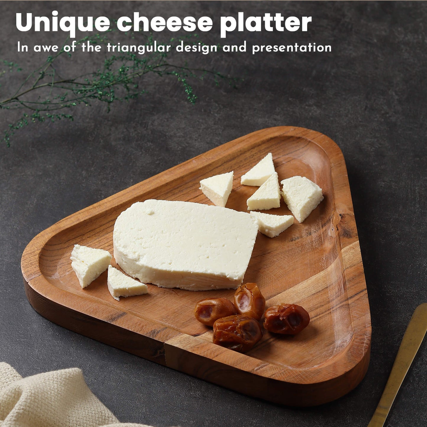 Triangular Cheese Platter